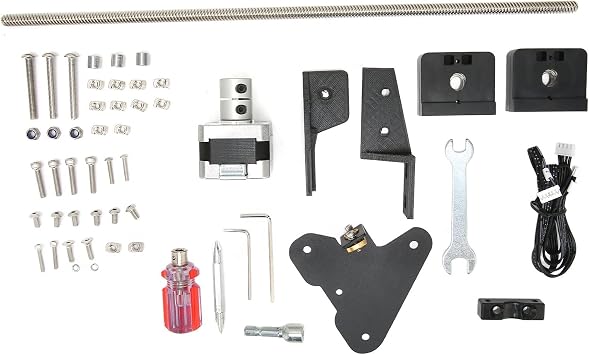 Dual Z Axis Kit, Aluminum Lead Screw Double Z Axis Stepper Motor Direct Drive 3D Printer Accessories Suitable for Ender 3, Ender 3 Pro, Ender 3 V23D Printer
