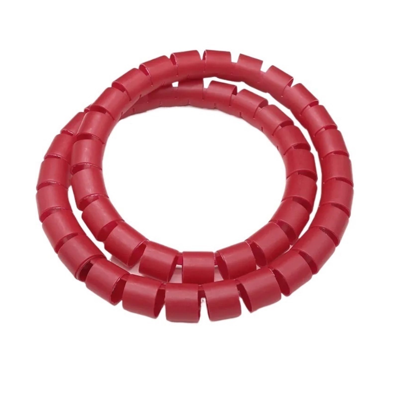 Tubo Espiral para ordenar Cables, Funda Flexible for gestión de Cables en Espiral, Protector, Organizador Polietileno 25 mm y 51(Yellow,ID 25mm 1 Meter)