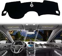 Vista 3 de Cubierta de tablero de franela compatible con Ford Focus 2012-2018, antirreflejos, antirreflejos, sin olor peculiar, sin modelos ST o RS..