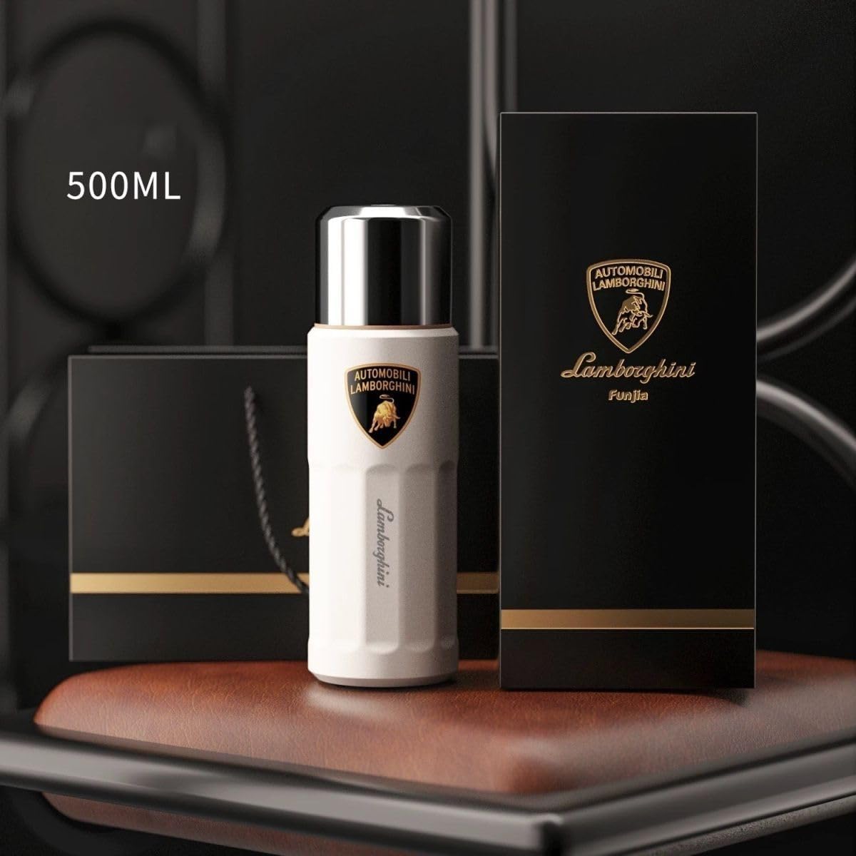 1個車用ウォーターカップ適合ランボルギーニ アヴェンタドール LP750-4 SV ロードスター,ストロー付きお手入れが簡単で使いや