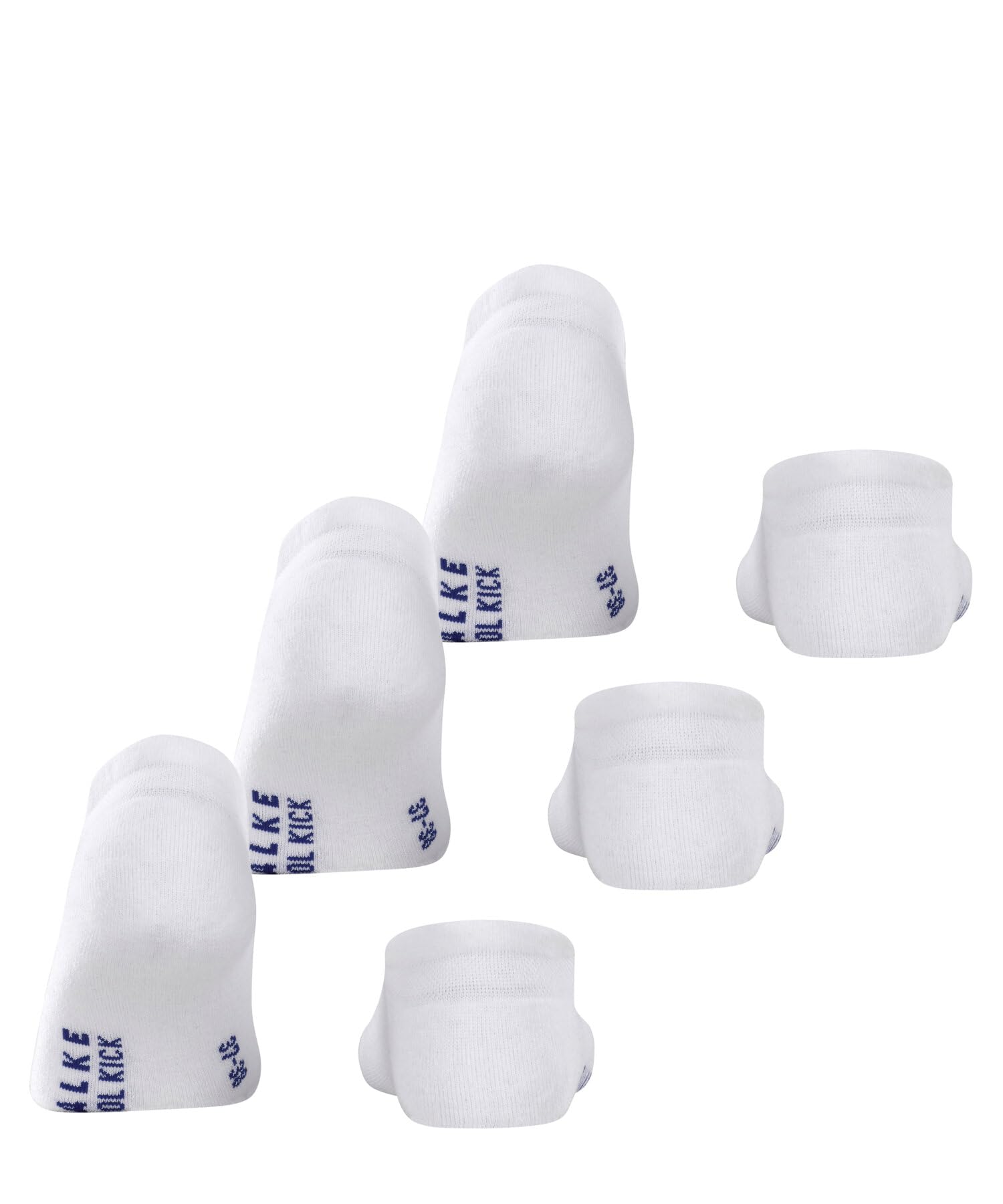 FALKE Unisexe Cool Kick 3-Pack Socquettes basses anatomique Fibre artificielle | avec semelle peluche ultra légère