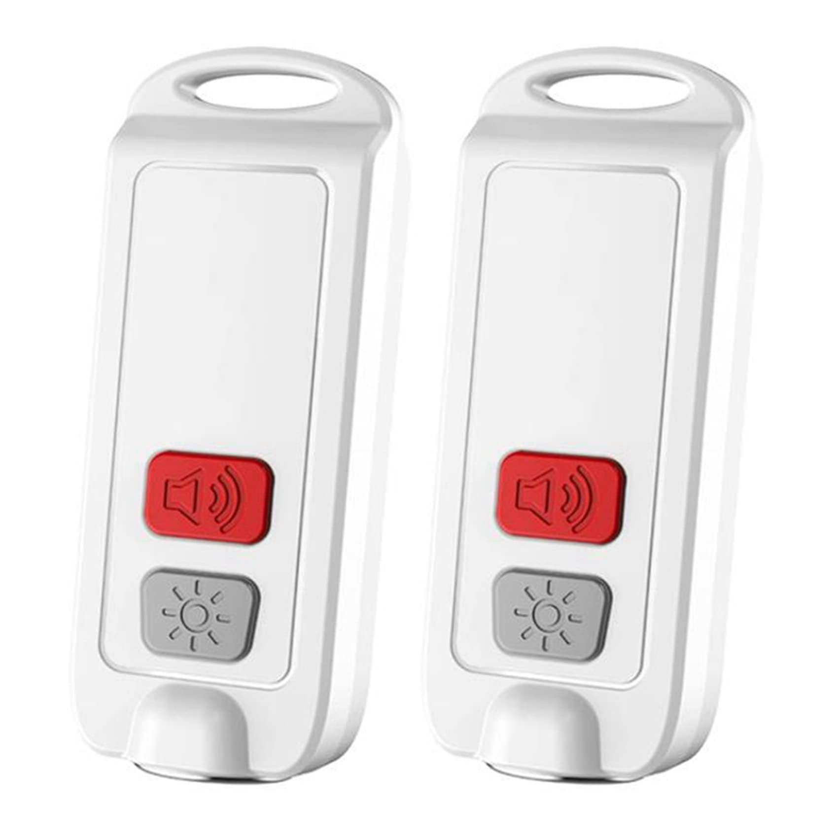 Jnchdghwa Women's White 2X Personal Alarm,Safety Alarm For With Sos Led Light,130Db Siren,Waterproof Keychain Sound Device For Kids Elders