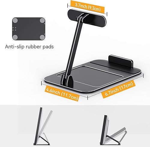 Miniatura 4 de Soporte de aluminio para Echo Show 15, soporte inclinable para Echo Show 15, dispositivo de fácil cambio en modo vertical y horizontal, soporte