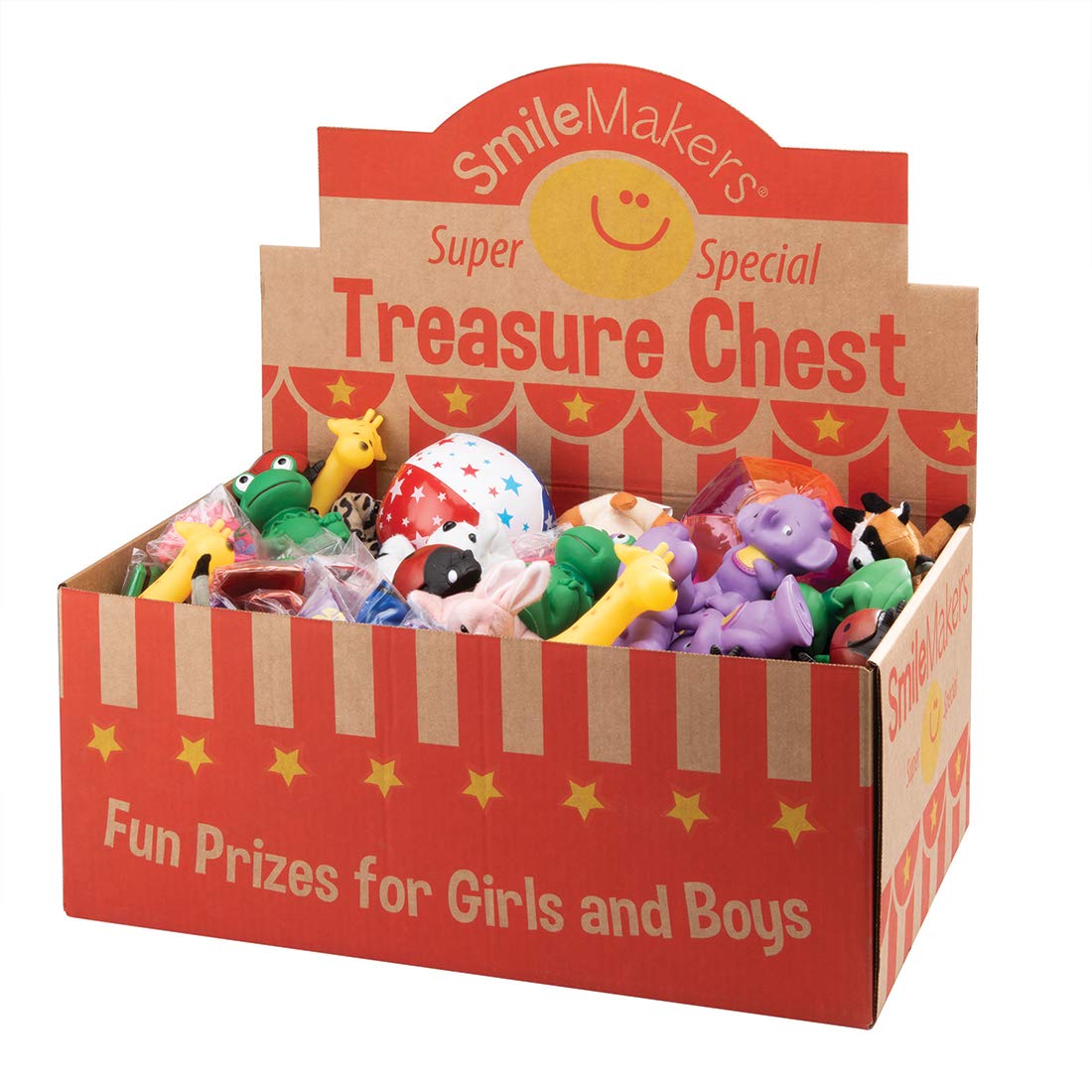 SmileMakers Tested for All Ages Treasure Chest - Prizes and Giveaways - 109 per Pack
