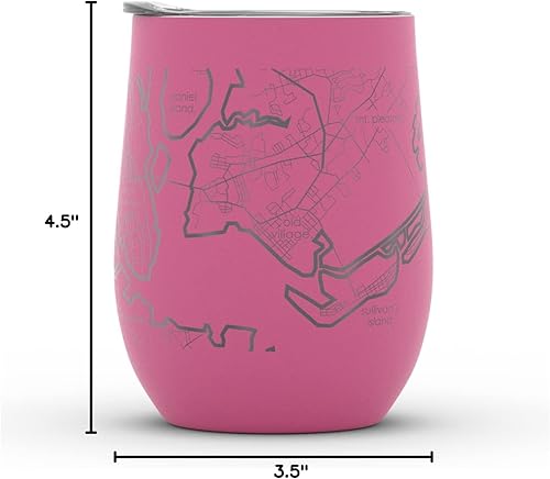 Vista 44 de Well Told Lexington Kentucky Map - Vaso de vino aislado con grabado de mapa de Kentucky, taza de acero inoxidable grabada (12 onzas, verde domingo)