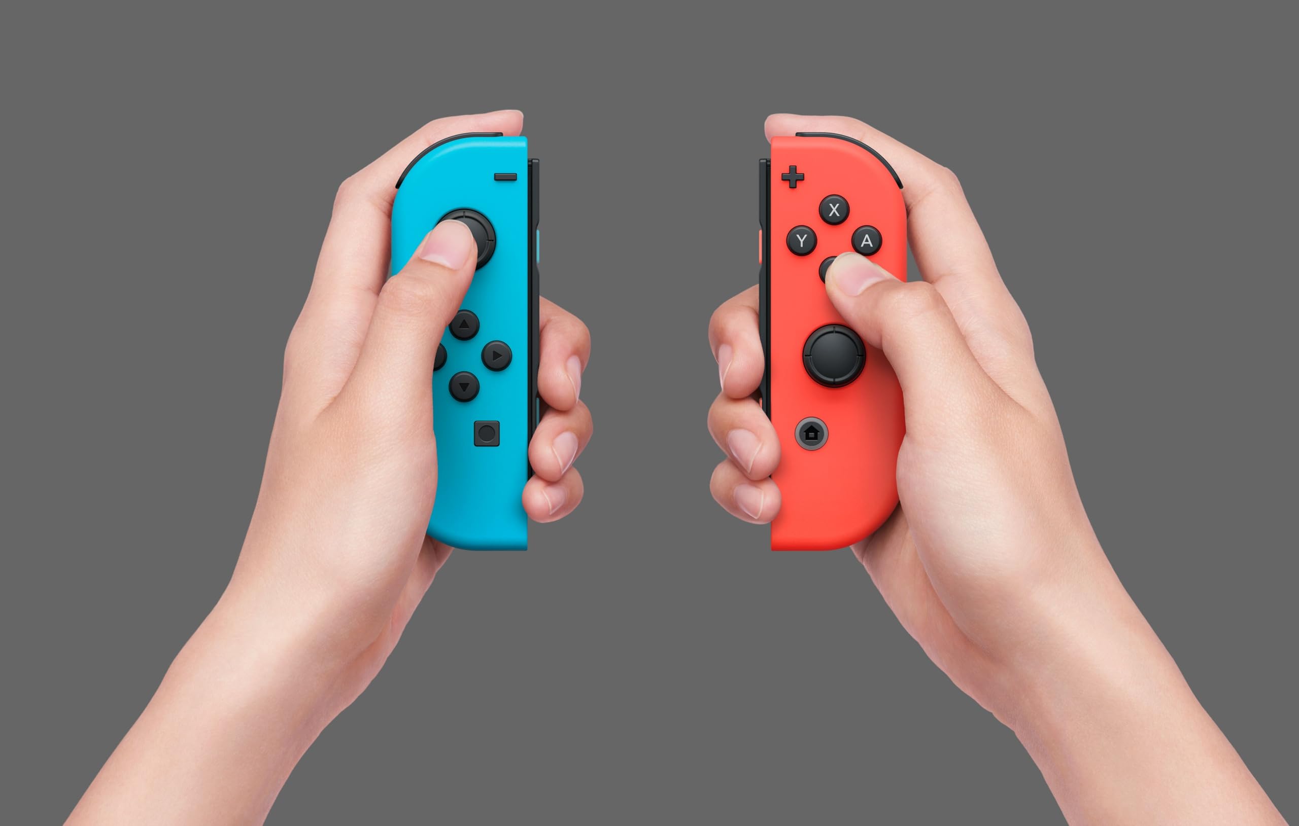 Amazon.com: Nintendo Joy-Con (L/R) - Neon Red/Neon Blue : Video Games