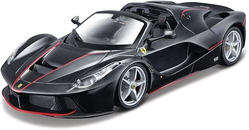 Maisto 1:24 Línea de montaje LaFerrari Aperta - Negro Grande