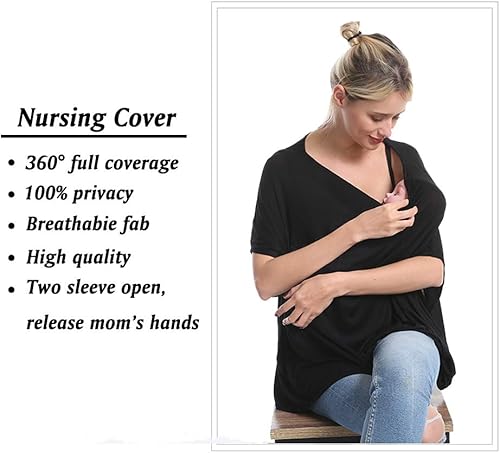 Miniatura 3 de Cubierta de bambú para lactancia materna para asiento de coche toldo para bebé