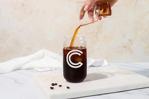 Miniatura 7 de Mason Life Taza de vidrio para café helado, taza de vidrio con letras y pajitas, vaso de vidrio de 20 onzas, vaso para beber, vaso de batido, vaso