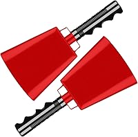 Vista 12 de Deke Home - Paquete de 2 cencerros de acero de 10 pulgadas con mango, generadores de ruido fuerte para fútbol americano, deportes, fiestas