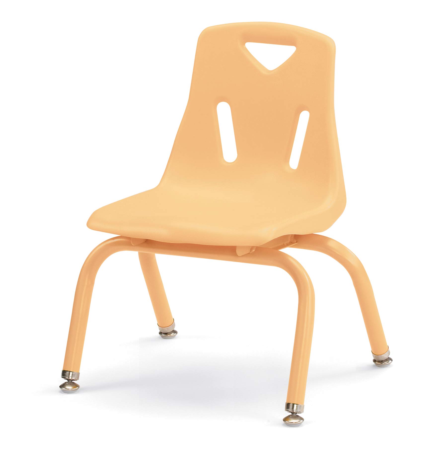 Berries Jonti-Craft 8120JC1251 Stacking Chair with Powder-Coated Legs, 10" Height, Camel