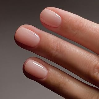 Vishine French Rose Gel Nail Polish - 16ml Nude Pink Gel Polish Translucent Nail Soak Off LED Nail Lamp Jelly Gel Polish Nail Art Gel 0.54Oz M086