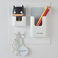 Vista 4 de Organizador de mesita de noche, soporte adhesivo para colgar en la pared, para teléfono, lentes de lectura, control remoto, bueno para el hogar