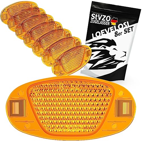 Speichenreflektoren Fahrrad Extra Verstärkt mit Stahlclips Reflektoren...