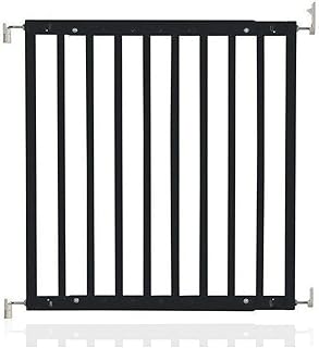 Safetots Chunky Wooden Screw Fit Stair Gate, Black, 63.5cm - 105.5cm, Wood Baby Gate, Screw Fit Safety Barrier, Stylish Design and Practical Safety Gate, Easy Installation