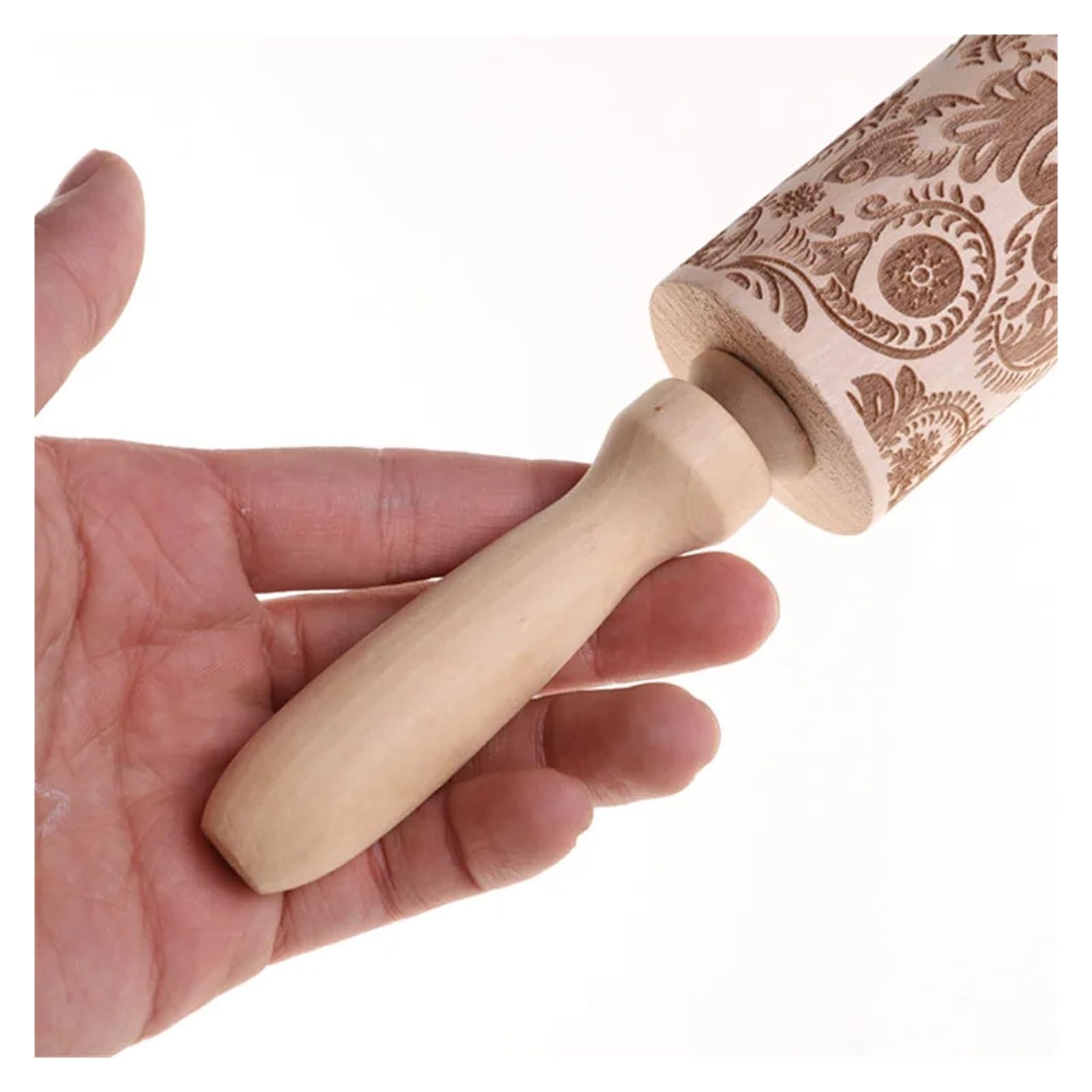 1 Rodillo Grabado en Relieve for Hornear Galletas, Fondant, Pasteles, Masa, Rodillo Estampado, Accesorios de Cocina para Cocina, Pastelería(Color 1)