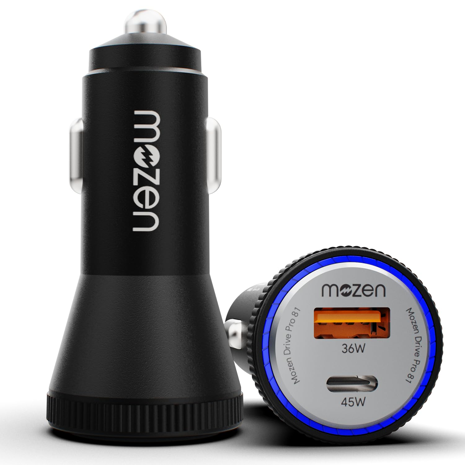 Amkette 81W Dual Port Fast Car Charger | USB-C 45W PD + USB-A 36W QC | Metallic Grey ABS Build with Safety Protections | Multi-Device Compatible for Laptops, Tablets & Smartphones-image-32