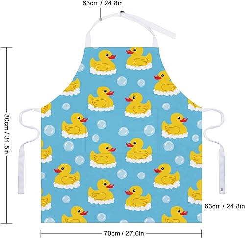 Miniatura 3 de Babero de cocina unisex con bolsillo, impermeable, lavable a máquina, para jardín, restaurante, manualidades