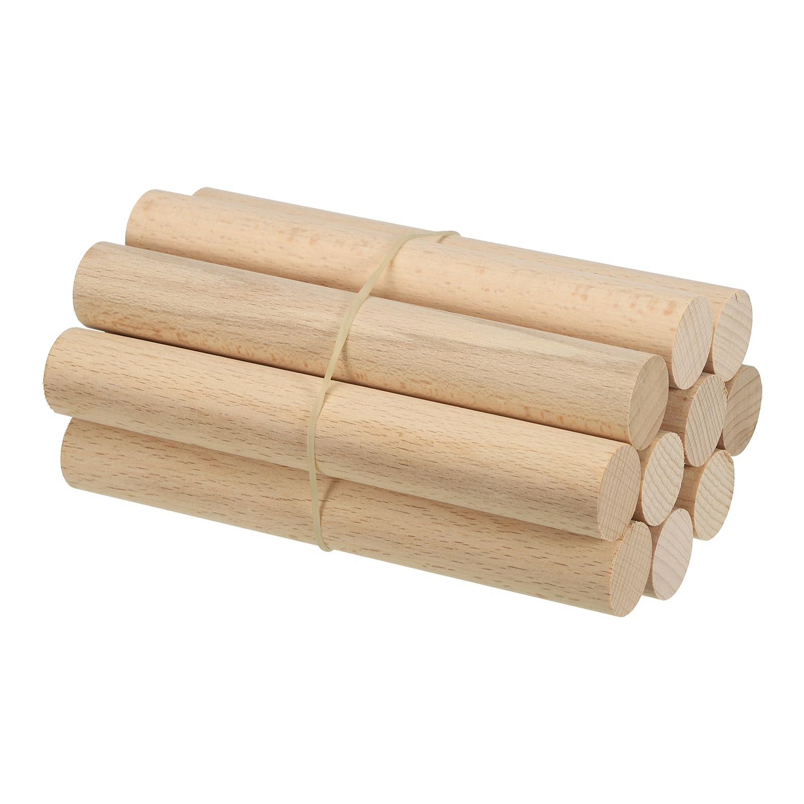 Tiges en bois de cheville PATIKIL 7/8x6 pouces pour loisirs créatifs