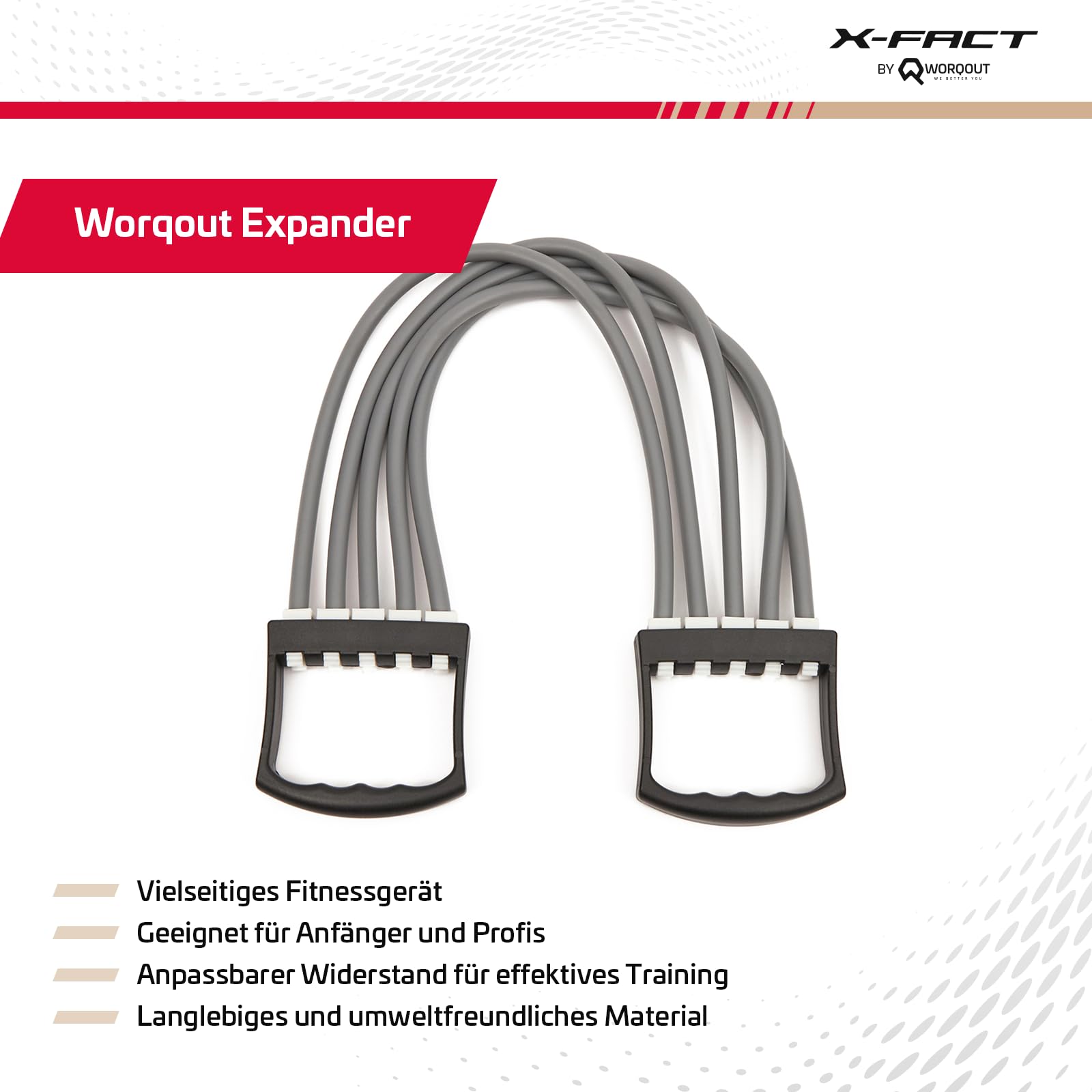 Resistance Bands Fasce di resistenza per allenamento della forza, estensore per fitness, sport, allenamento del seno con 5 bande rimovibili per un allenamento efficace di tutto il corpo