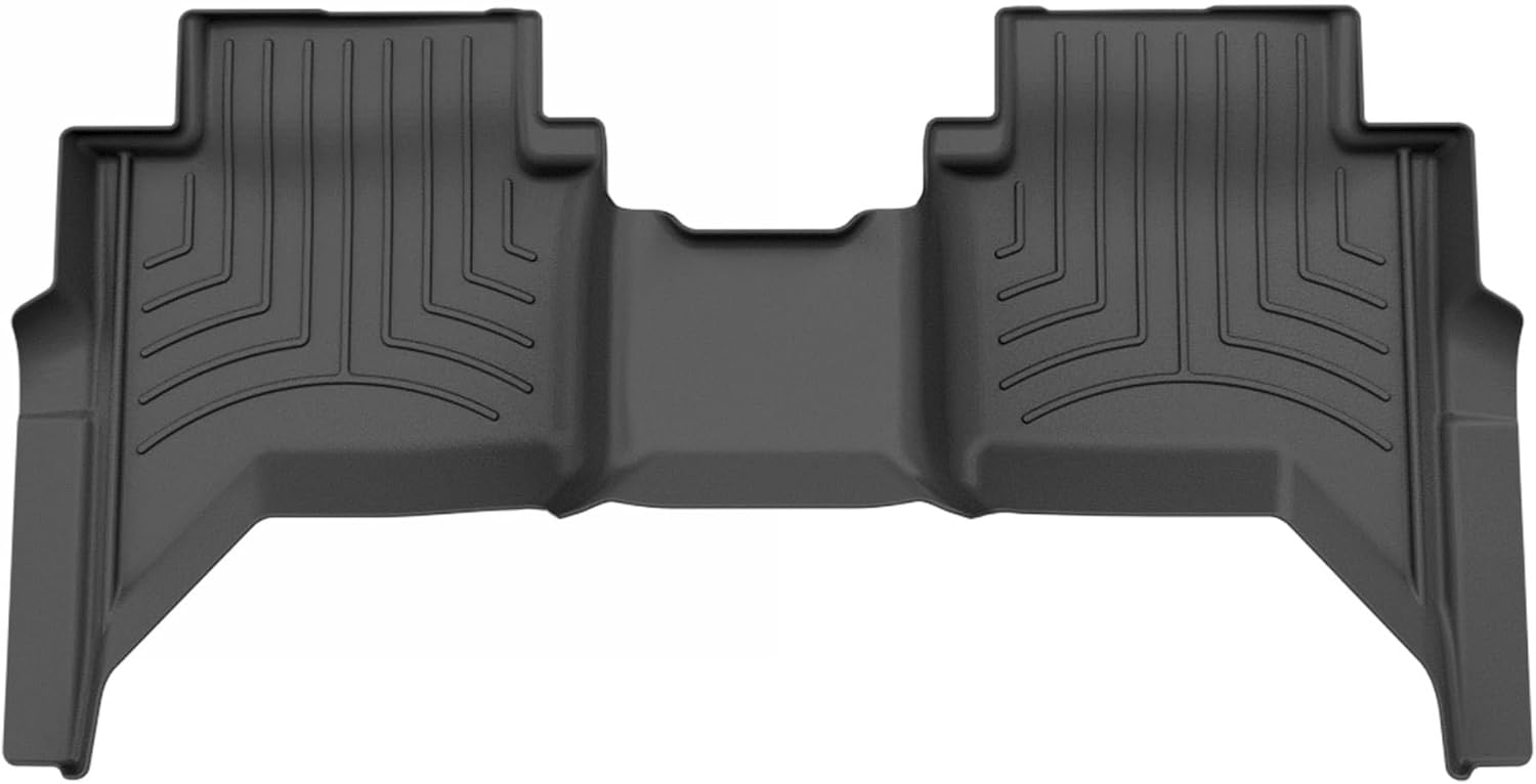 WeatherTech FloorLiner HP Custom Fit Floor Mats for Ford Ranger, Ranger Raptor 2nd Row (4418492IM), Black