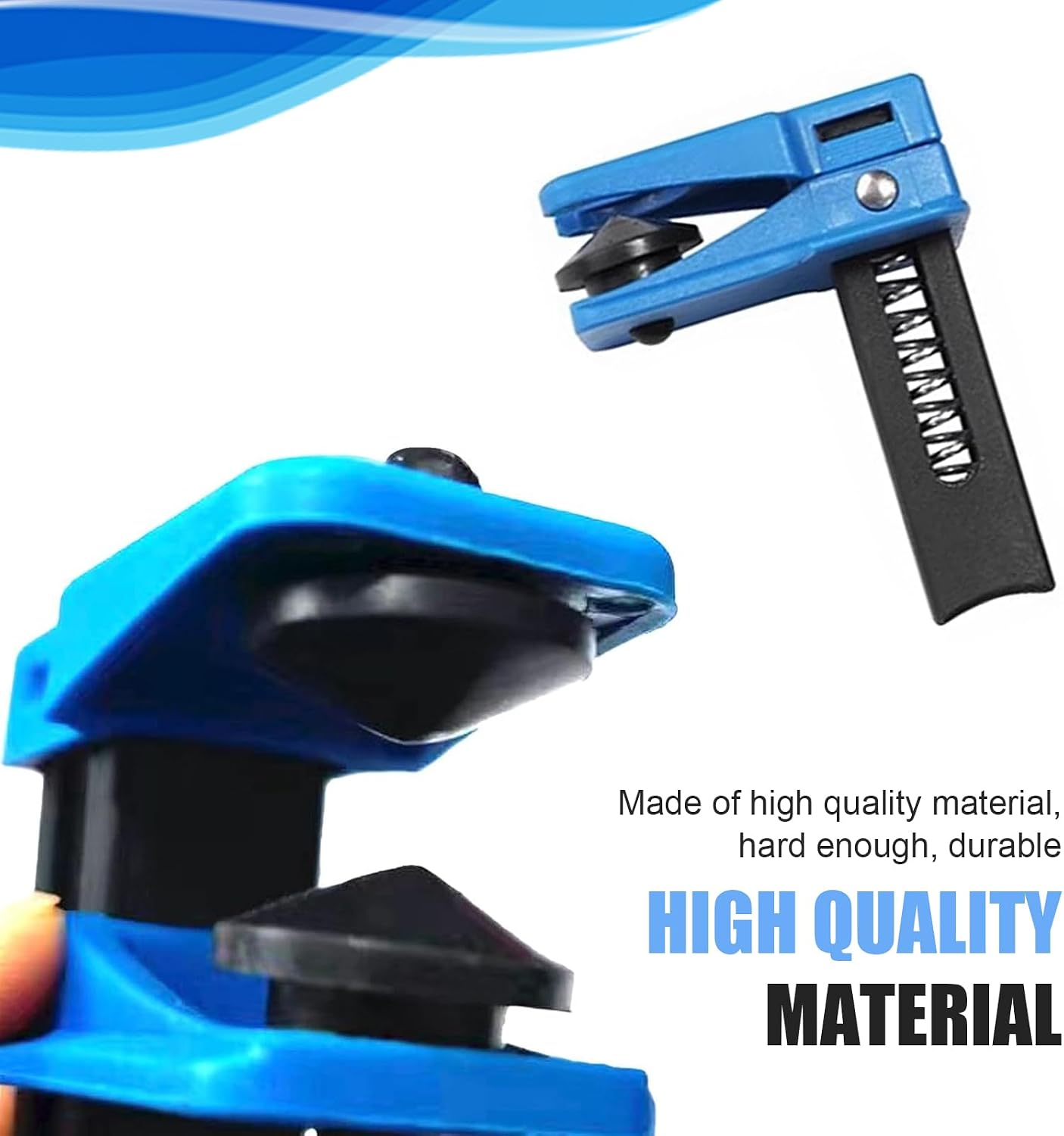 4PCS Brake Line Clamp, Brake Oil Line Guard, Brake Line Plug Automatic Fluid Stop Clamp Set, Universal for Most Cars (Blue)