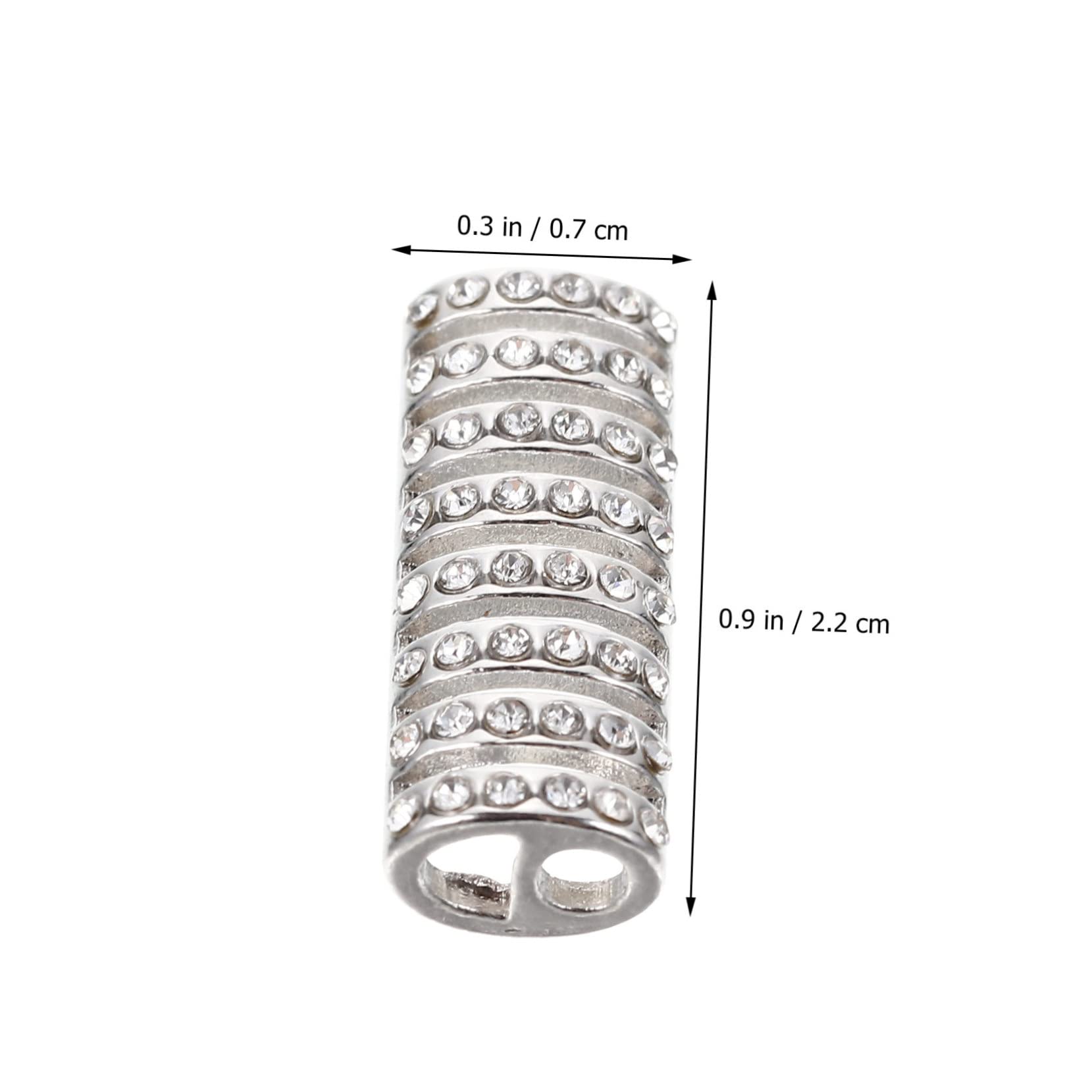 Hemobllo Watch Band Connectors - 10 Pcs 22mm Watch Band Adapter Jewelry Making Rhinestone Watch Bead Connectors Watch Band Making Accessories Compatible with Series 9 8 7 6 5 4 3 2 1