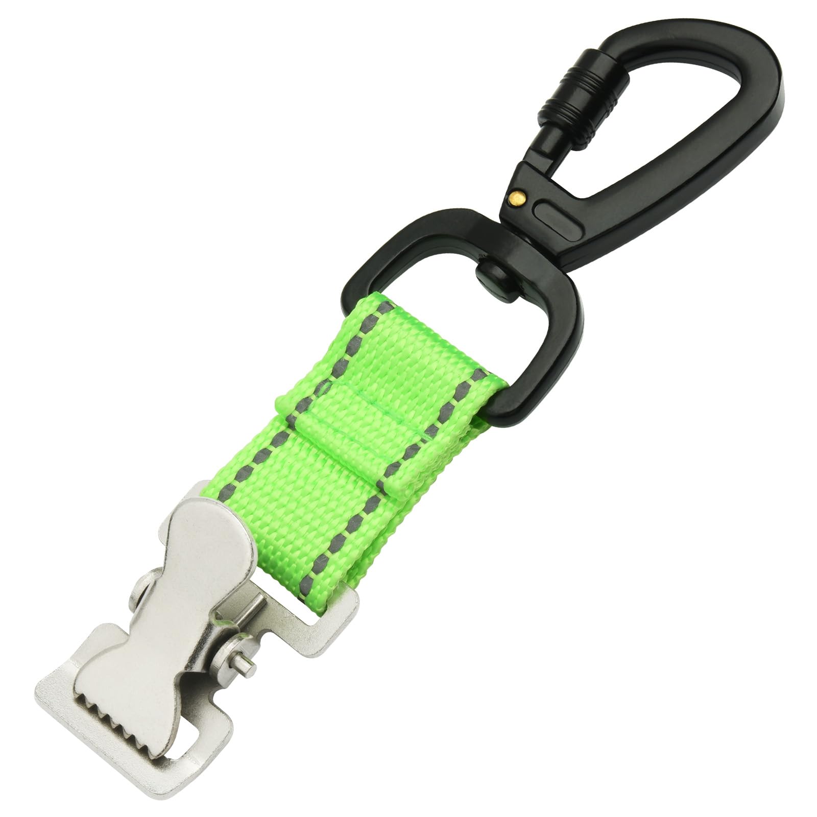 Homakover Work Glove Strap, Golf Glove Clip, Heavy Duty Gloves Belt Clips with Alligator Clip for Strong Clamping Force, Reflective Glove Holder Clips for Construction, Easy to Carry Work Items