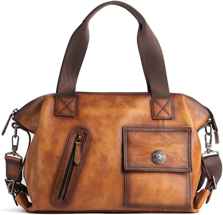 Retro Men's Travel Bag Crossbody Bag Casual Multifunctional Large Capacity Outdoor Handbag Satchel