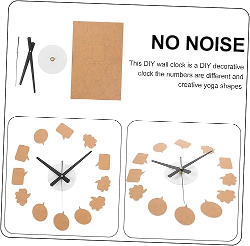 Miniatura 9 de DECHOUS Reloj de pared autoadhesivo, extra grande, estilo vintage, sin marco, espejo de pared 3D, para cocina, para hacer tu reloj de pared,