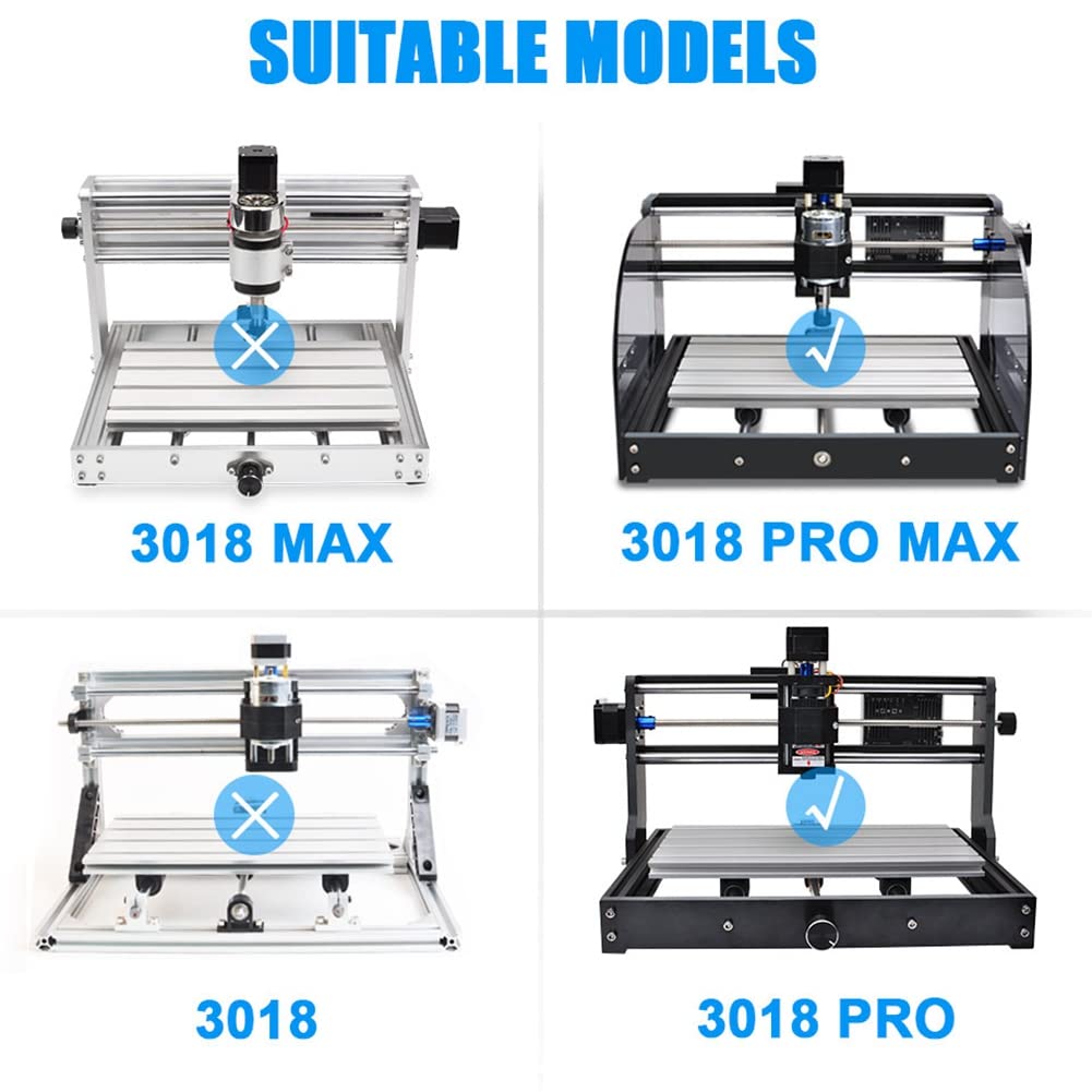 Kit d'extension CNC 3018 PRO 3018 à 3040 compatible avec fraiseuse de gravure CNC 3018 Pro (B)