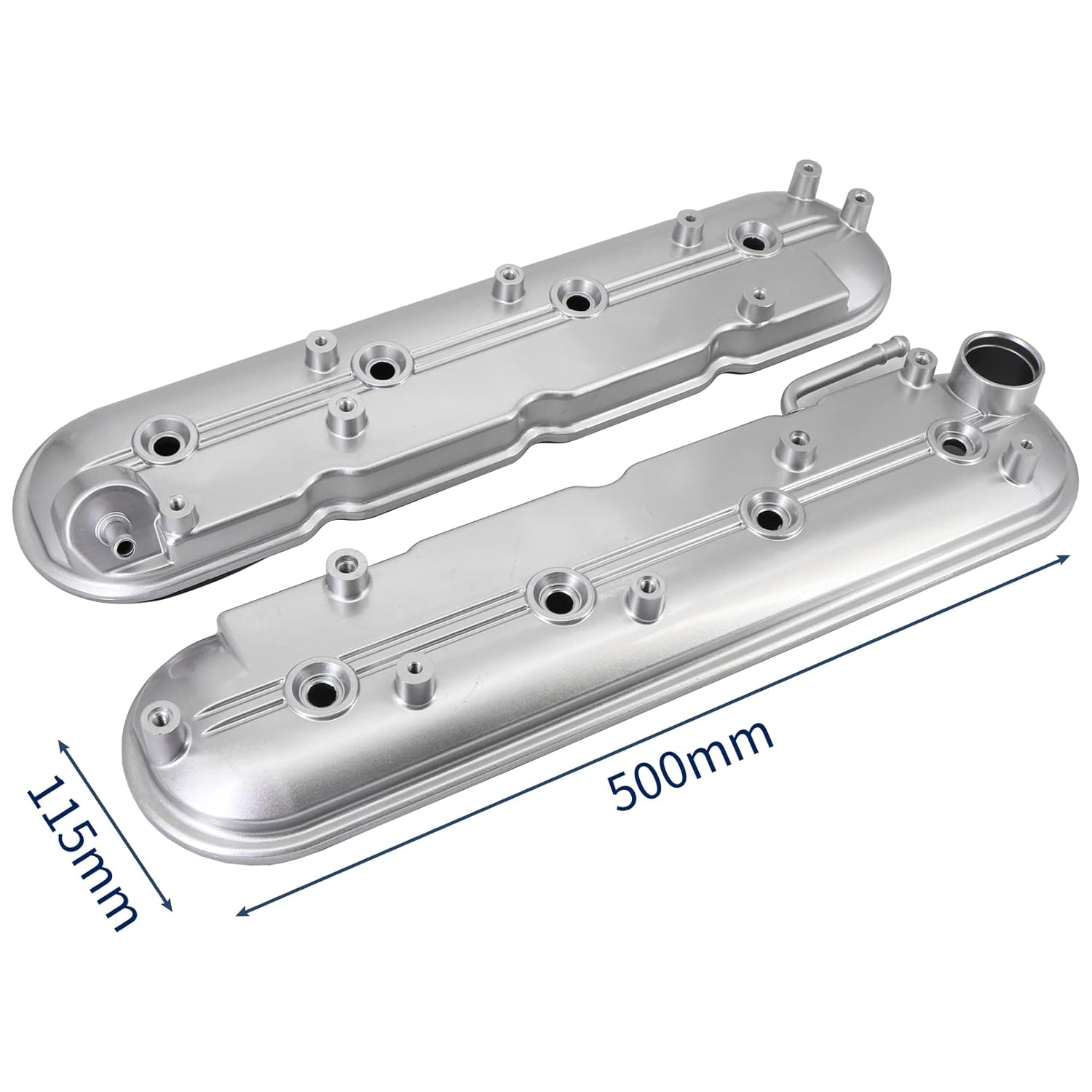 12570427 12582224 Left & Right Engine Valve Covers for 1999-2008 Ca-dillac Escalade, Che-vy Silverado, Suburban, Tahoe, Trailblazer, G.MC Sierra, Yukon Replaces Parts