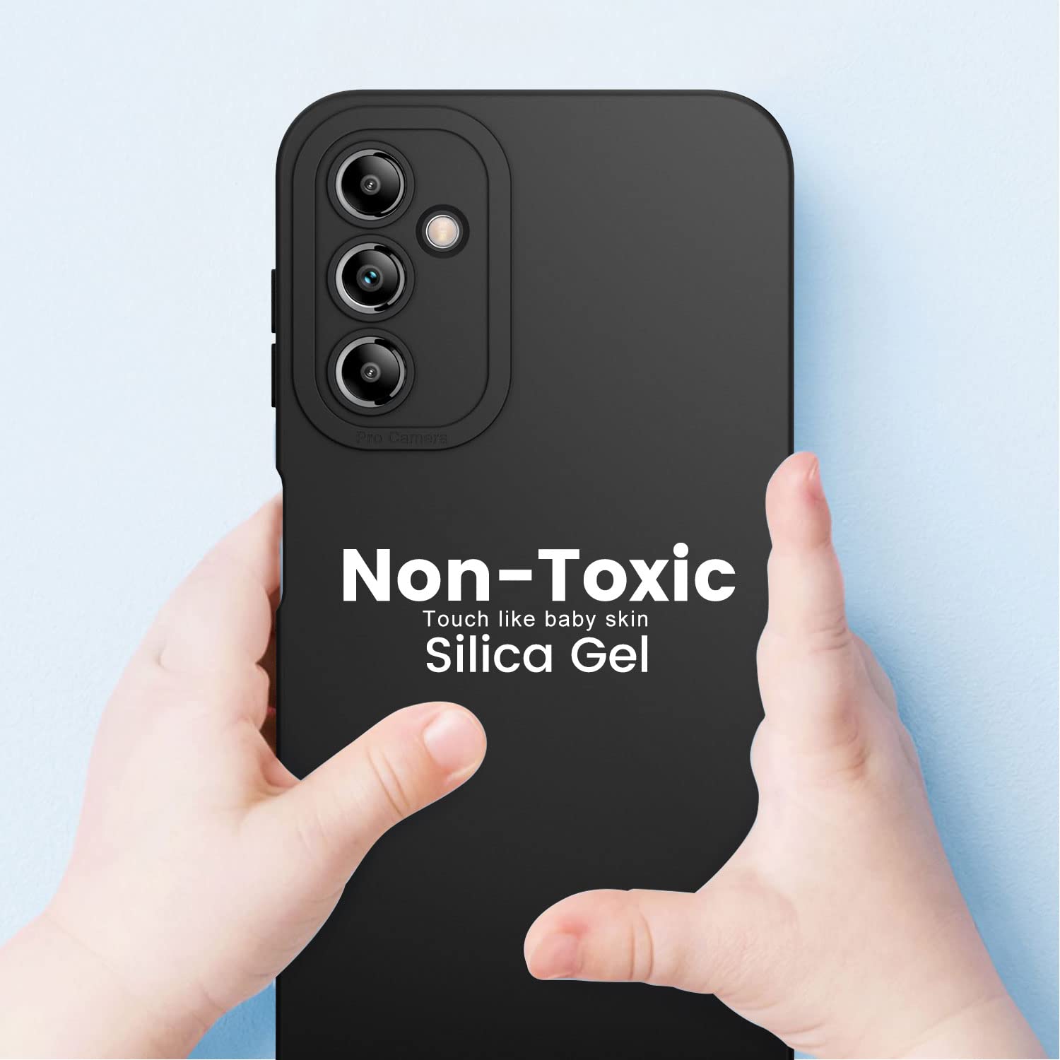 Tenphone Coque pour Samsung Galaxy A16 5G/4G, Étui de Protection Antichoc en TPU Souple avec Protection Caméra - Noir