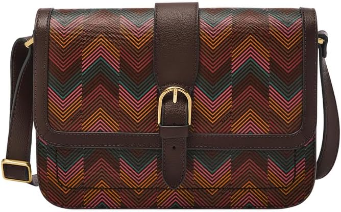 FossilWomen Zoey Crossbody Bag, Brown, Medium