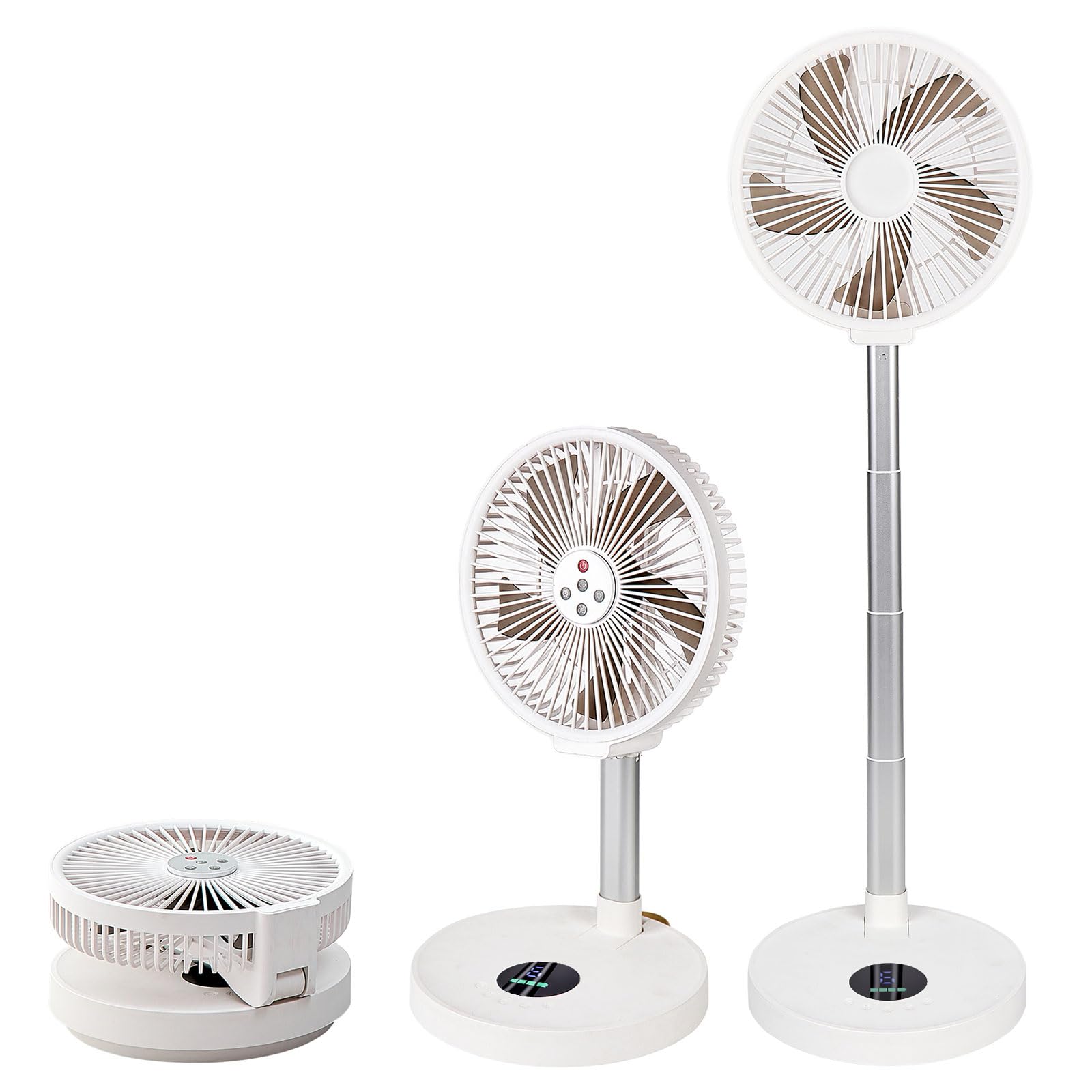 OSNIYAW Energy Efficient Moving Device with Permanent Build 25CM Width When Folded Gentle Night Lighting for Evening Use Touch Panel Fan