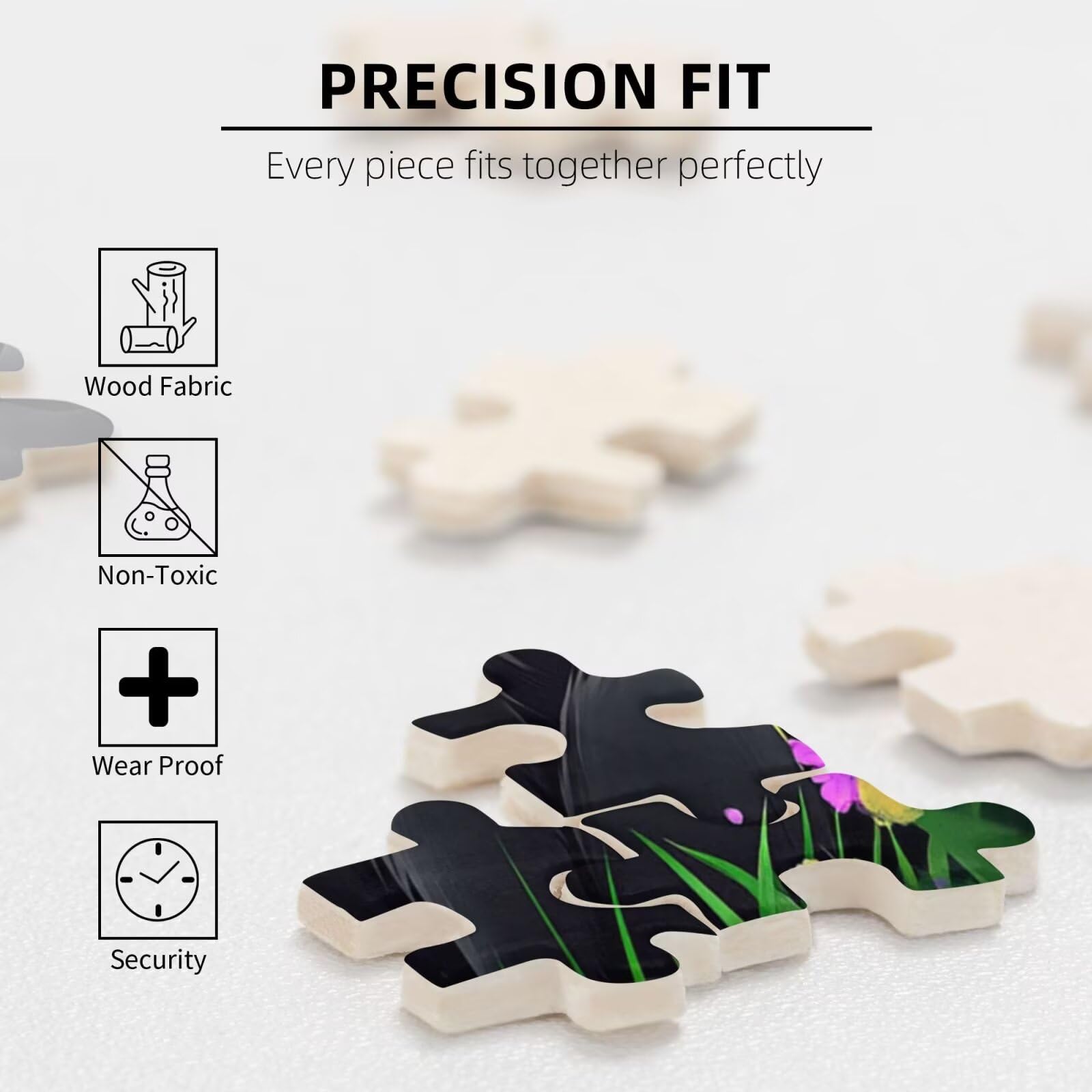 Mignon Puzzle Chat 3000 Pièces Adultes, DIY Puzzles Classiques Art avec Boîte d'emballage et Photos de Référence, Relaxation/Soulagement du Stress/Jeux Amusants, Creatif Cadeau pour Femme M-1645