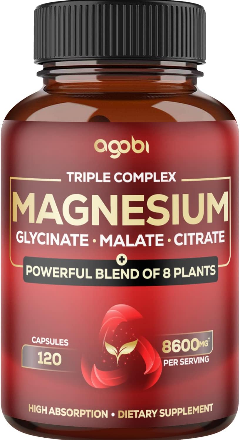 Magnesium Triple Complex 600mg Magnesium Glycinate, Malate & Citrate