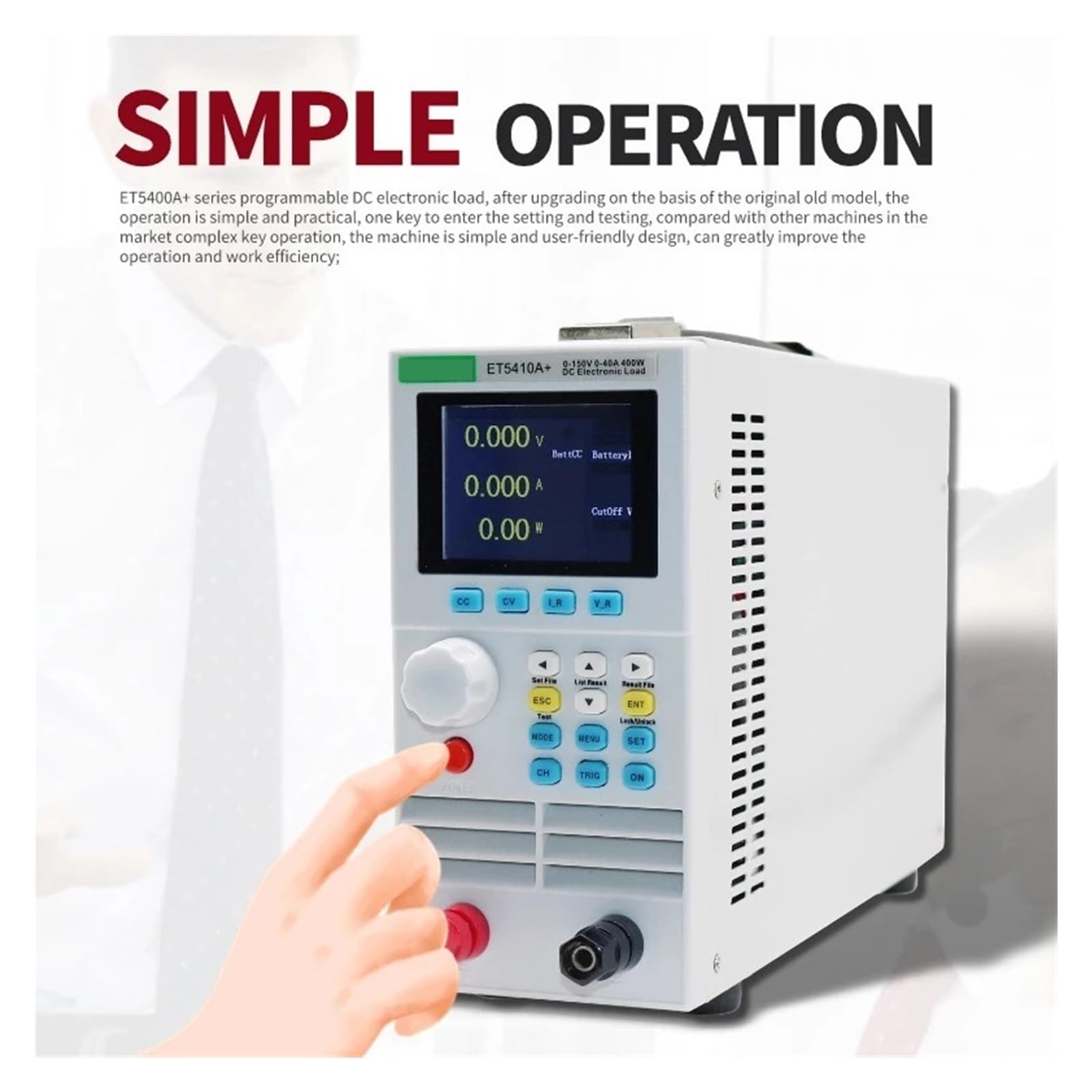 Tester For Batteria Elettronica Con Carico CC Programmabile Professionale Da 150 V 40 A 400 W Elettrico Digitale Letture Chiare