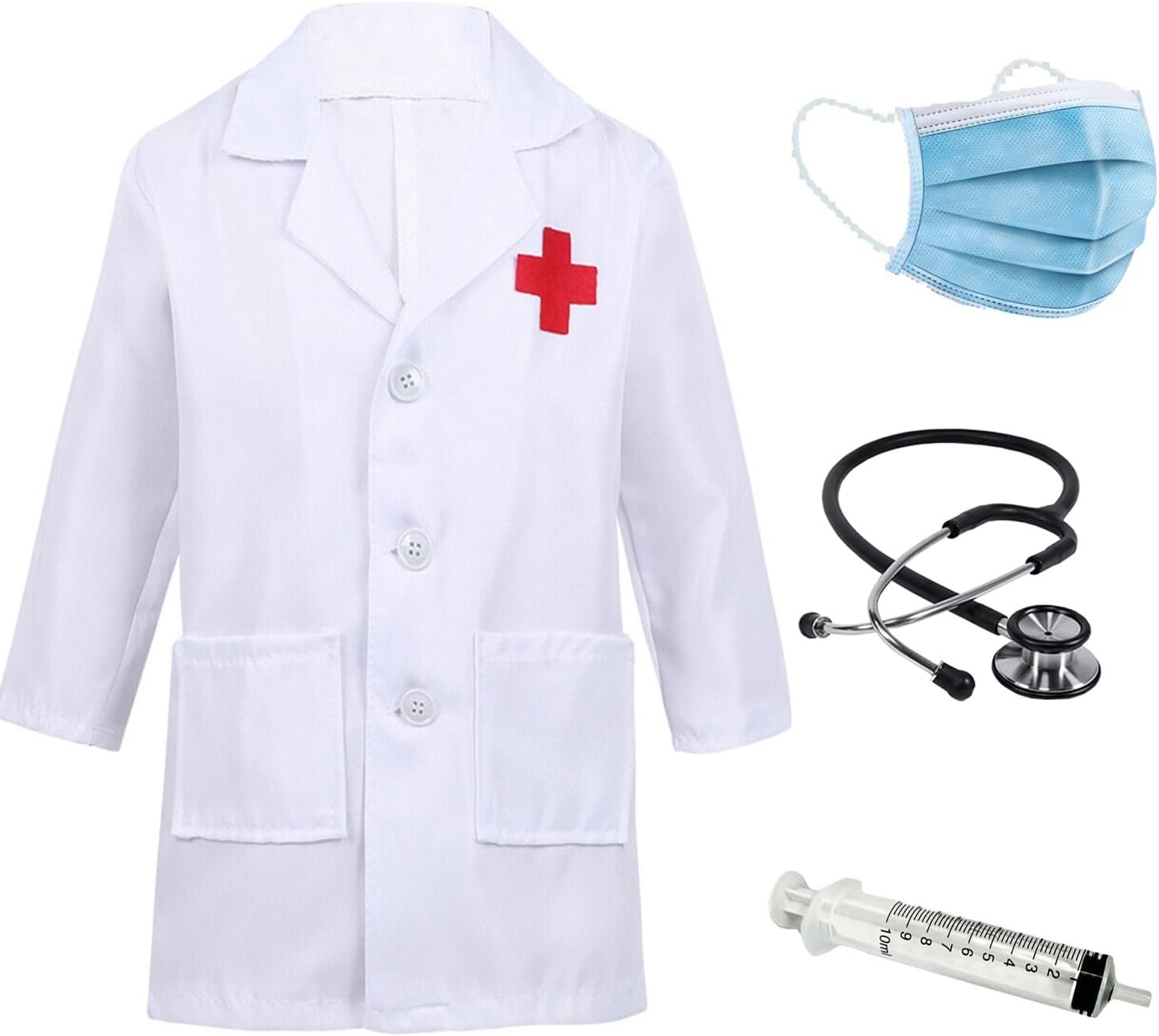 Fancy Steps Kids Community Helpers Doctor & Nurse Coat|Costumes for boys & girls