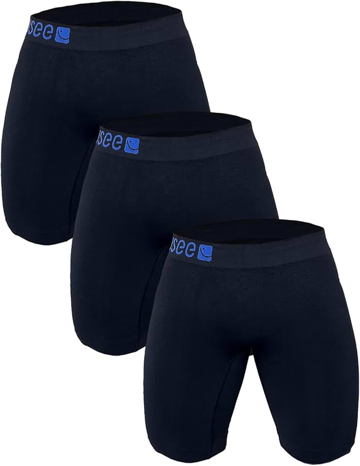 Kit 3 Bermudas Térmicas Sem Costura Usee Brasil – Microfibra Premium, Anti-Assadura, Compressão e Conforto para Treinos e Academia