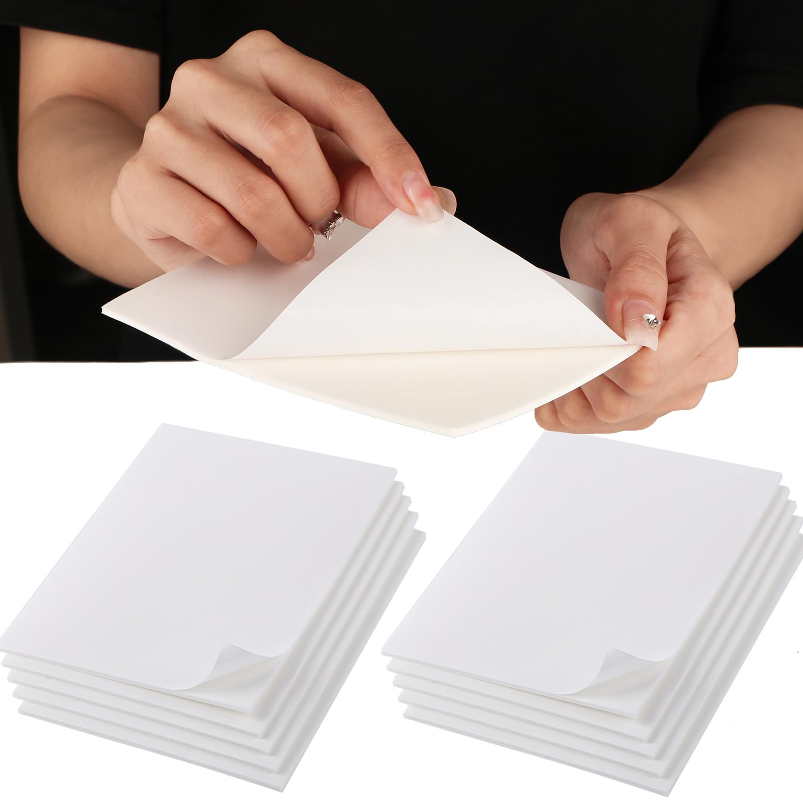 10 Pieces Double Sided Adhesive Foam Sheets 2mm Thickness,4.25x5.5inch sticky, dimensional adhesive sheets,Add Depth,Dimension,and Detail to Your ProjectsThey Can Be Cut, Sliced,and Die Cut