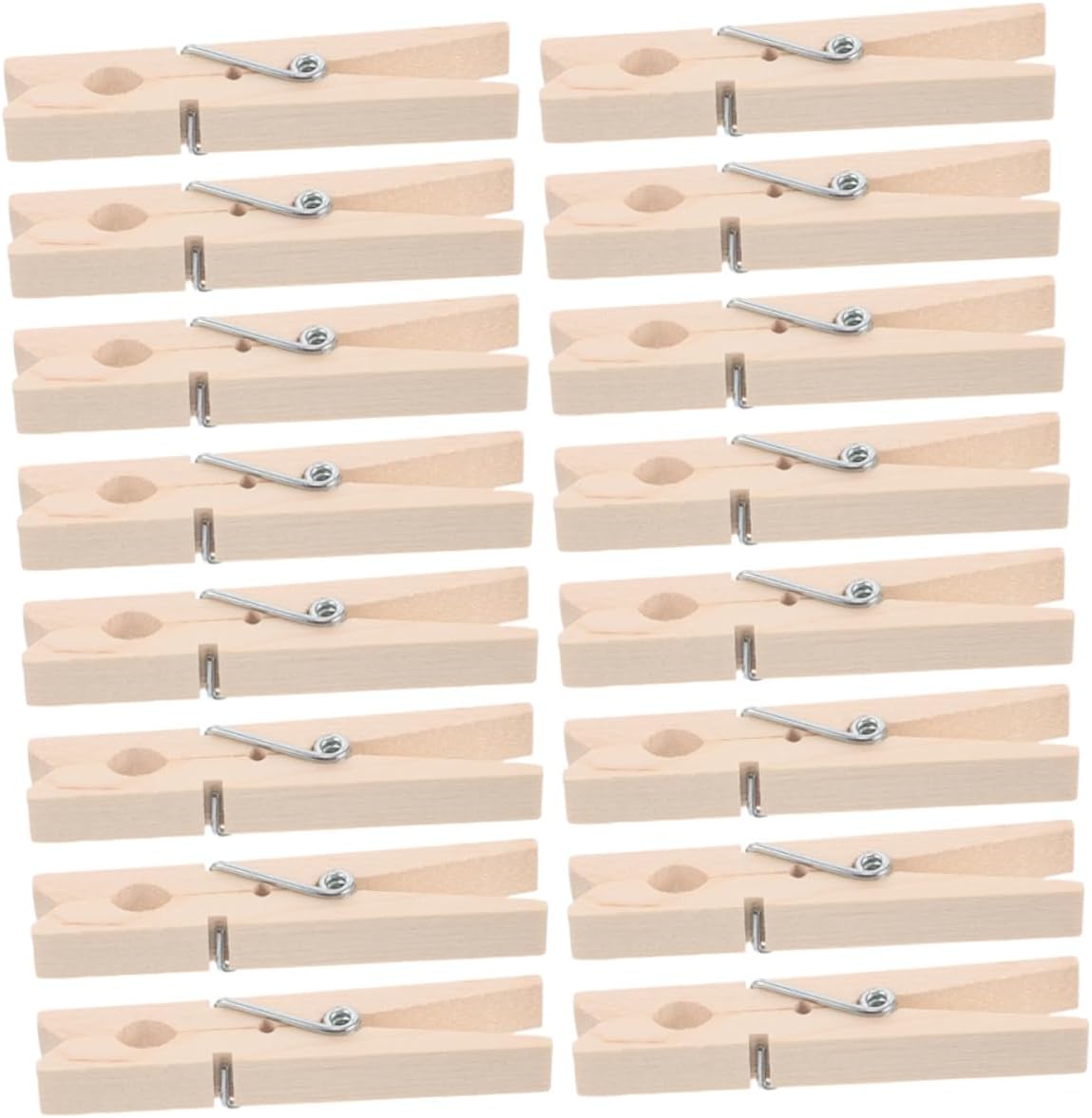 150pcs Multi-Function Wooden Clothespins Windproof Clothes Pegs Mini Laundry Clips for Drying Pants and Hanging Photos, Strong Grip Natural Wood Pins for Home Organization