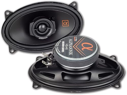 Miniatura 40 de Alphasonik NSW408 Neuron 400 Series 8 pulgadas 750 vatios máx. / 250 vatios RMS Dual 4 Ohm Subwoofer para automóvil con imán de alto grado de papel