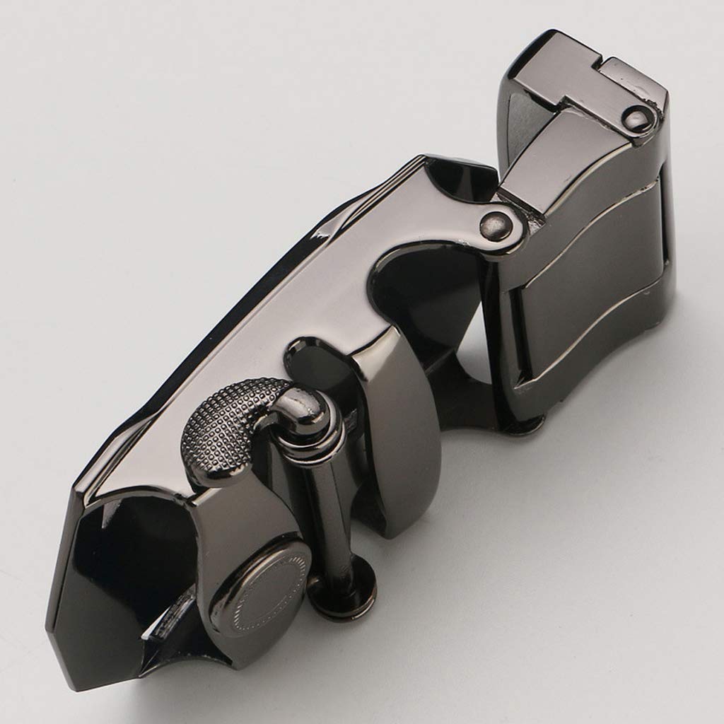 Hebilla de cinturón de trinquete para hombre, hebilla deslizante automática para correa de cinturón de 35 mm 1