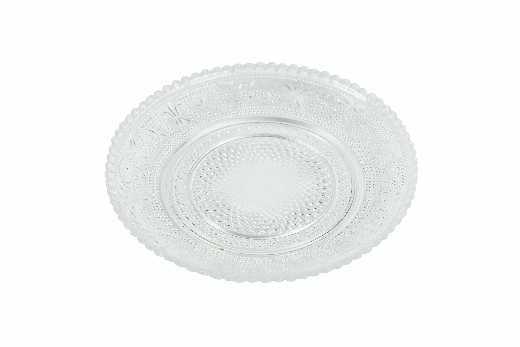 Villa d'Este Home Tivoli Lot de 6 soucoupes à pain Ø 14,5 cm en verre, Imperial