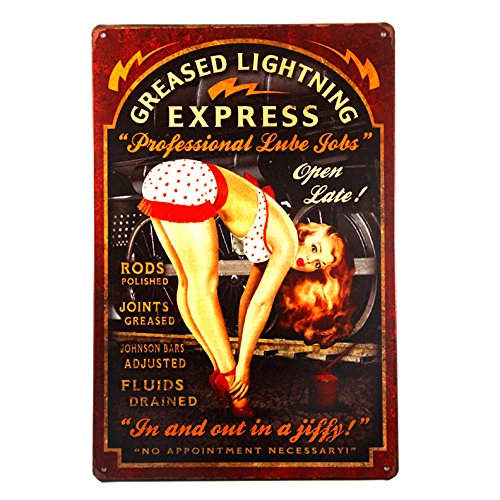 Buy dingleieverGreased Lightning Pin Up Girl Sign This ''Professional