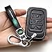 Key cover fob holder,key case Replacement for Land Rover Evoque Velar Sport Discovery Freelander2 LR4 Land Rover Sport and Jaguar XF XJ XE F-PACE F-TYPE all models Keyless Entry Key cover case