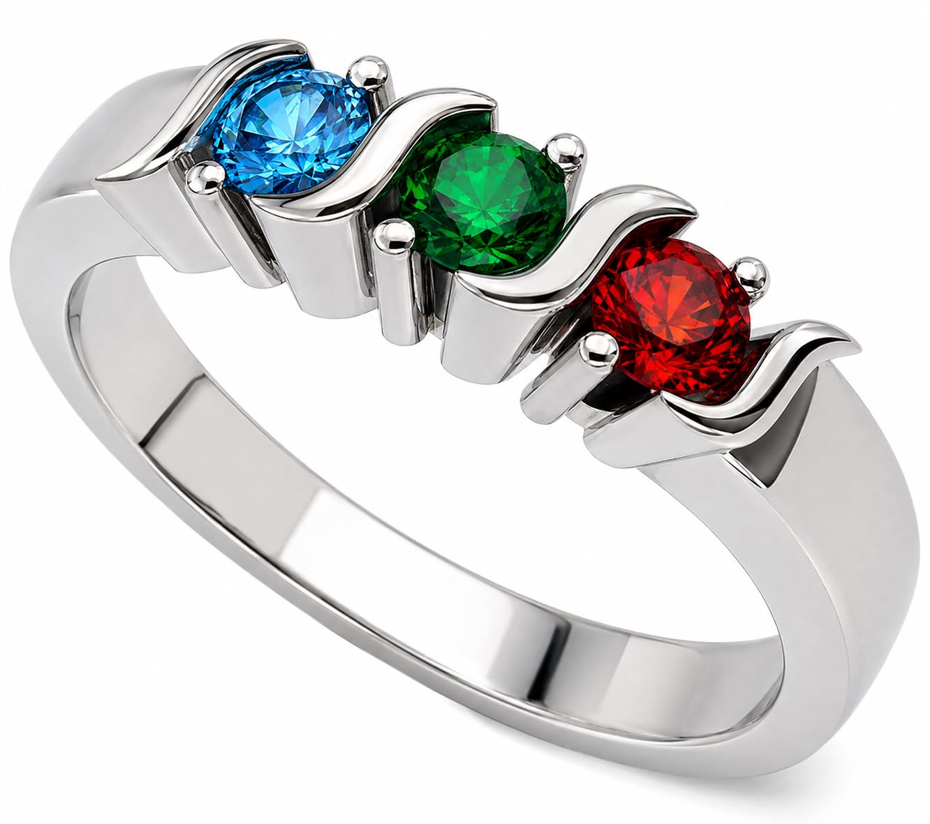 Personalized S-Bar Mothers Ring