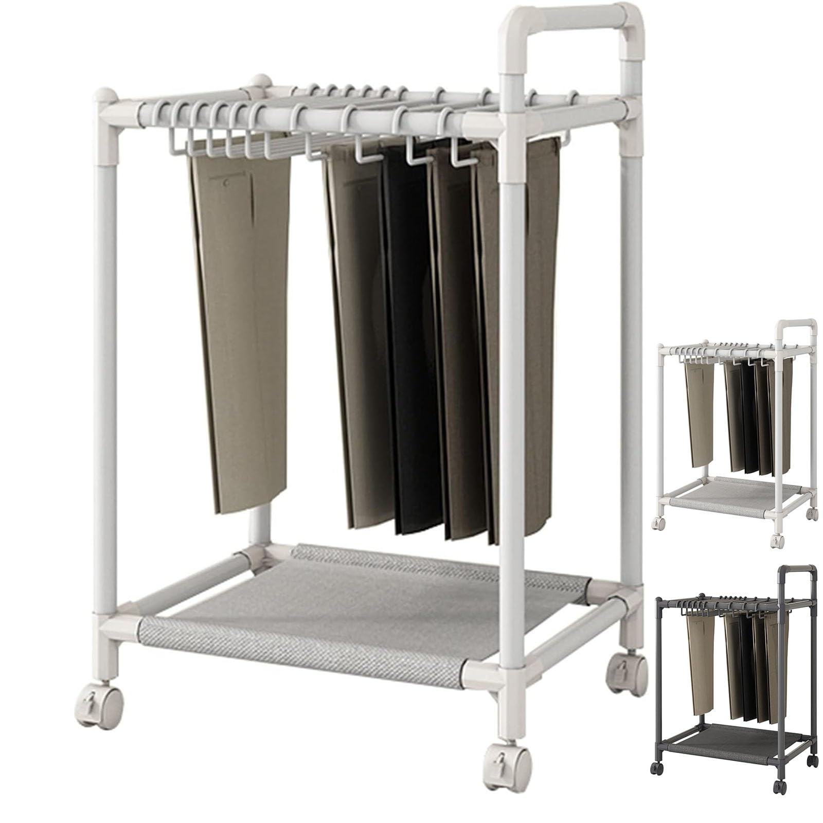 Portant à pantalons sur pied pour organiser vos jeans dans le dressing