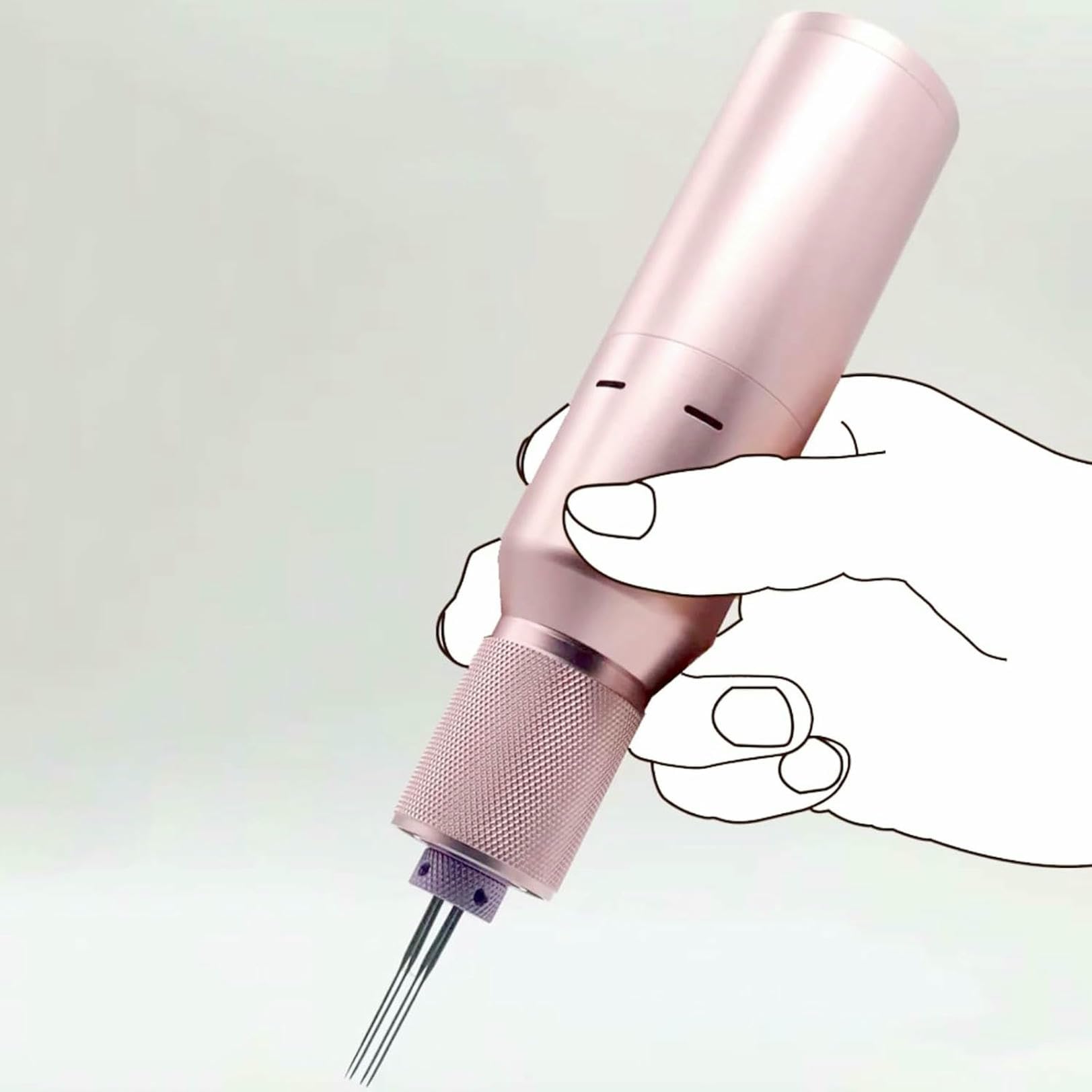 Puntada artesanal de fieltro de lana sin dolor manual con máquina eléctrica